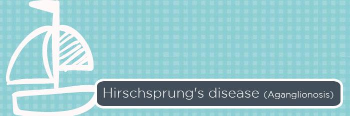Toy boat with the words Hirschsprung's disease