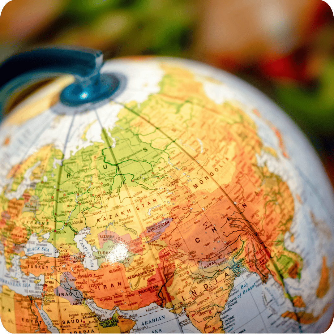 Colourful globe