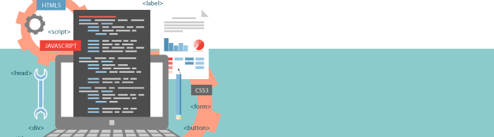 Laptop and code of ecommerce website