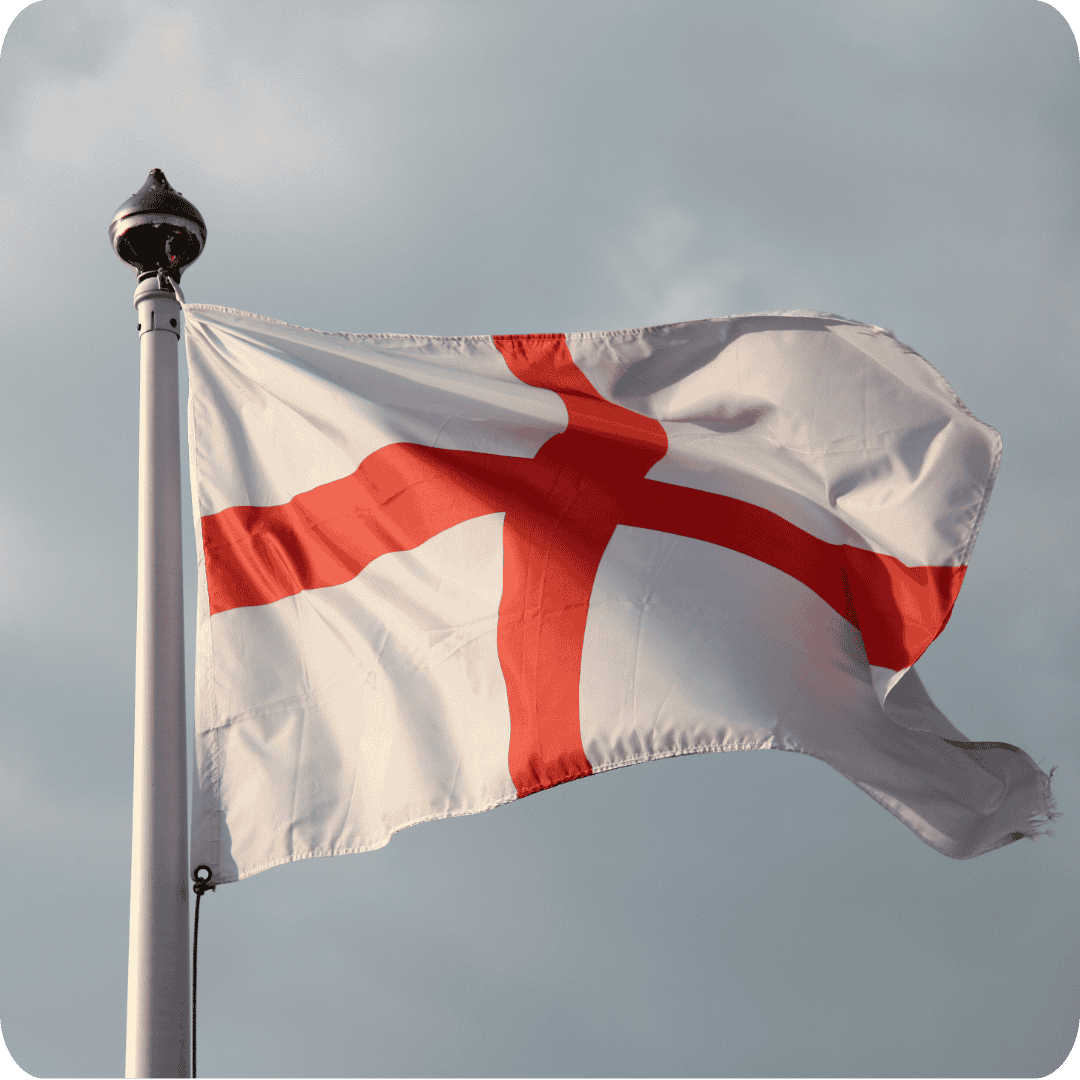 St George Flat on flagpole 